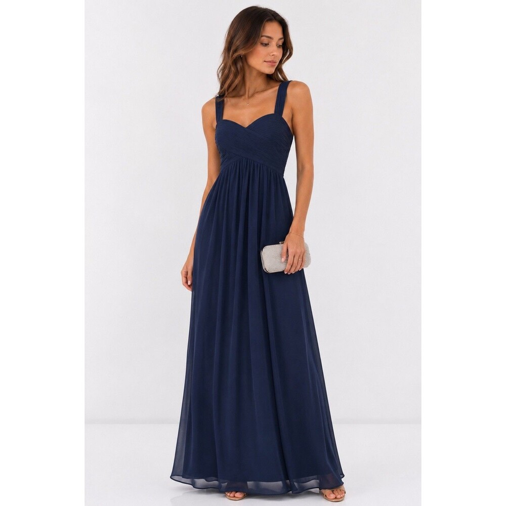 NWOT Birdy Grey Maria Convertible Maxi Dress Navy Bridesmaid Wedding Maternity S